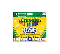 Crayola Feutres lavables à pointe Maxi en fibre super résistante 12 pièces Multicolore 58-8340