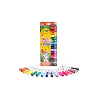 CRAYOLA - 16 feutres lavables avec Pointe-Tampon Pip Squeaks, Couleurs Assorties, pour l'école et Les Loisirs, à partir de 3 Ans