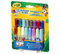 Crayola 16 Mini Washable Glitter Glue Multicolore