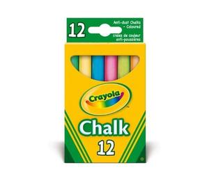 Crayola - 281 - Loisir Créatif - 12 Craies Couleurs