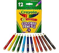 Crayola - 4112 - Loisir Créatif - 12 Demi Crayons De Couleur