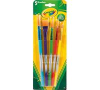 Crayola - 5 pinceaux de différentes tailles, poils doux, pour tout projet | Set de 5 pinceaux, Poils, 5 tailles différentes, Pinceaux pour tout projet créatif, à la maison comme