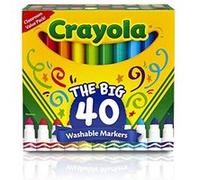 Crayola 58-7858 Jouet pour marqueurs lavable ultra-propre à grande ligne Crayola, 40 ct G