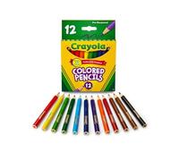 CRAYOLA 68-4112 Lot de 12 crayons de couleur courts
