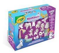 Crayola - Washimals, Super Set XXL Masques et Costumes, pour colorier et Faire Prendre Un Bain aux bébés Animaux, Jouet et Cadeau pour Enfants, à partir de 3 Ans, 74-7461