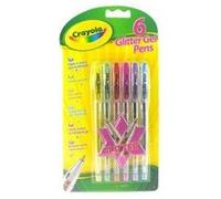 Crayola - 6 Stylos à encre gel scintillante - - 256253.024