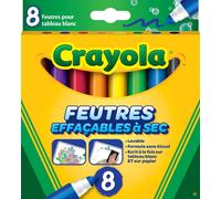 Crayola 8 Feutres Effaçables À Sec - Boîte Française