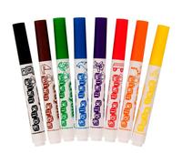 Crayola – Kit de 8 feutres lavables – Pointe arrondie et épaisse – Différentes couleurs – 12 mois+