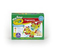 Crayola 81-1429 Peinture au Doigt, Lavable, 6 Tubes Souples