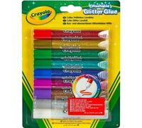 Crayola 9 Washable Glitter Glue Multicolore