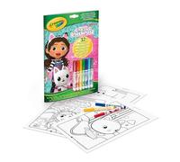 Crayola, Album Activités et Coloriage Gabby et la Maison Magique, 32 Pages à colorer et 7 mini-feutres lavables, 04-7024G