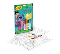 CRAYOLA- Album Activités et Coloriage Lilo&Stitch, 32 Pages à Colorier et 7 Mini-Feutres Lavables, 04-0865G