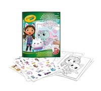 Crayola - Album de coloriage avec Autocollant Gabby's Dollhouse, 32 Pages à colorier et 4 Feuilles d'autocollants, pour Enfants à partir de 3 Ans, 04-7025G