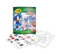 Crayola, Album de coloriage avec Autocollants Sonic, 32 pages et 4 feuilles | 32 pages, 4 feuilles d'autocollants, Album à colorier sonic, Au-delà de la couleur, Divertissement créatif, dès 3 ans