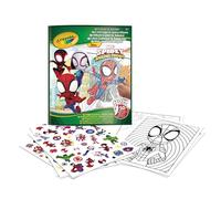 Crayola, Album de coloriage avec Autocollants Spidey, 32 pages et 4 feuilles d'autocollants incluses, 04-0738