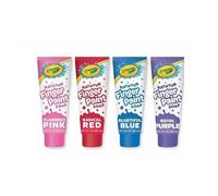 Crayola Bathtub Fingerpaint 4 Color Variety Pack, 3 Ounce Tubes (Radical Red, Flamingo Pink, Bluetiful Blue and Royal Purple)