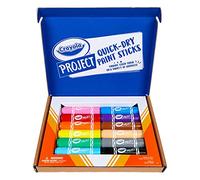 Crayola Bâtons de peinture à séchage rapide, couleurs exclusives Amazon, ensemble de peinture pour enfants, 12 pièces