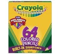 Crayola Boîte De 64 Crayons De Couleur Comprend 8 Crayons De Couleur Courts Enfants Au Choix De La Couleur (Lot de 2) G