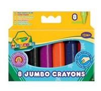 Crayola - Mini Kids, maxi-pastels de cire, Crayons avec forme arrondie, 8 unités, à partir de 12 mois, 81-0080