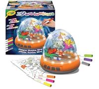 Crayola - Boule Lumineuse, Set Motorisé Avec Lumières Et Mouvement Pour Créer Des Dessins Sur Deux Niveaux, 6 Feutres Gel Lavables,
