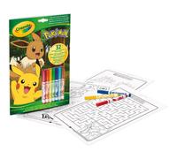 CRAYOLA Carnet de coloriage et d'activités Pokémon avec 7 marqueurs