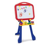 Crayola - Chevalet ardoise sur pied double surface : Blanche magnétique pour les feutres, noire pour les craies, hauteur réglable, à partir de 3 ans, 5032