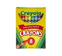CRAYOLA Classic Color Pack Crayons, Tuck Box, 8 couleurs/Box (52-0008) by