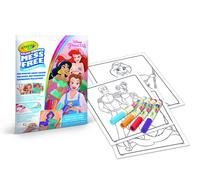 Crayola - Coffret de Coloriage pour Enfants 4 Feutres de Couleurs Anti Taches et 18 Pages de Coloriage Édition Princesses Disney - Âge Conseillé Partir de 3 Ans
