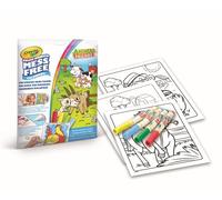 Crayola – Coffret coloriage Color Wonder Animal Friends, 4 feutres anti-taches, 18 pages, dès 3 ans