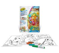 CRAYOLA - Color Wonder, Coloring Set avec 18 pages à colorier et 4 feutres sans tache, thème dinosaures, activité créative pour enfants, âge 3,4,5 ans, cod. 25-2910