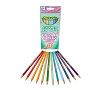 CRAYOLA - Colours of Kindness, Crayons de Couleur, Set de 12 Pièces, Couleurs Assorties, pour l'école et le Temps Libre, 68-1839