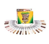 CRAYOLA - COLOURS OF THE WORLD - LOT DE 24 FEUTRES POINTE MAXI, ASSORT