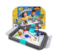 CRAYOLA ColourWhirls la Toupie des Couleurs, Arène pour Défis avec 4 Toupies, Jeu et Cadeau Créatif pour Enfants, Défis en Famille et Entre Amis, à partir de 6 Ans, 74-7697