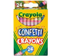 Crayola Confetti Crayons, Multi Color Crayons, Kids Coloring Supplies, 24 Count