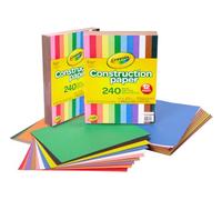 Crayola Construction Paper, 480 Unités, 12 Couleurs Assorties, pour Dessins, Collage et Art&Crft