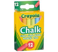 CRAYOLA - Craies de couleur pour tableau, set de 12 pièces, sans poussière, 0281
