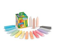 CRAYOLA - Craies de trottoir lavables, Set de 16 pièces, pour l’école | 16 couleurs, Se nettoient facilement au jet d'eau, Craies de trottoir lavables en 16 couleurs brillantes