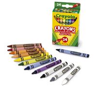 Crayola - Crayons de cire - Set 24 pièces - Pour école et loisirs créatifs - Couleurs assorties