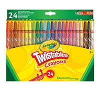 CRAYOLA - Crayons de cire Gira & Colora, Set de 24 pièces, pour l’école | Sûrs et non toxiques, Les crayons de cire Gira&Colora rétractables sont