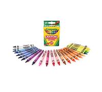 CRAYOLA - Crayons de cire, Set de 24 pièces, Pour l’école et les loisirs | 24 Crayons de cire, Sûrs et non toxiques, Des couleurs vives et brillantes pour stimuler