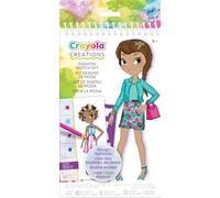 CRAYOLA Creations, Album de coloriage Crée la Mode, activité créative et idée cadeau pour les filles, à partir de 8 ans, multicolore, 04-0476