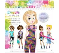 Crayola Creations - Super album de dessin I Love Fashion - Crée la Mode, activité créative et idée cadeau pour les filles, à partir de 8 ans, 04-1178