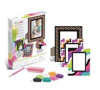 CRAYOLA Creations - Kit Cadres Photo Personnalisables avec Cristaux Colorés, Activité créative et Cadeau pour filles, à partir de 8 ans