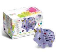 Crayola Creations, Set Décore ta tirelire avec Autocollants et Cristaux