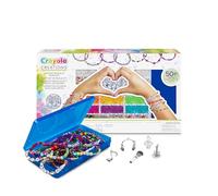 CRAYOLA Creations - Super Coffret Bracelets DIY Thème Musique et Concerts, plus de 2000 Perles, Pendentifs, Lettres, Élastiques, Mallette Incluse, Idée Cadeau Créative pour Enfants 8+ ans, 04-2979