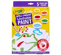 CRAYOLA Ensemble de peinture anti-déversement, peinture lavable pour enfants, âgés de 3, 4, 5, 6 ans