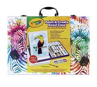 CRAYOLA Ensemble de peinture et chevalet de table pour enfants, plus de 65 pièces, cadeau pour enfants