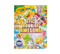 CRAYOLA Epic Book of Awesome - Lot de 288 Pages de coloriage d'animaux Tout-en-Un - Cadeau pour Enfants - Age 3, 4, 5, 6