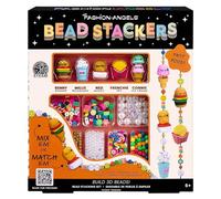 CRAYOLA Fashion Angels - Bead Stackers, Set Fast Food Fun, Ensemble pour la création de Colliers et Bracelets, Bijoux 3D à Empiler, Activité Créative pour Enfants, à partir de 8 Ans, F13238