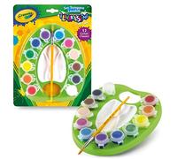 Crayola Peinture pour loisir 54-1066 - Set gouaches lavables 12 couleurs avec pinceau